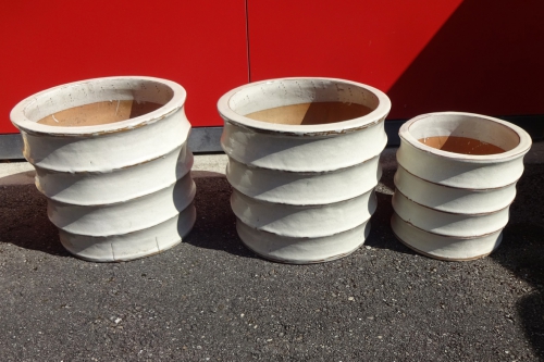Keramik-Pflanzen Kübel 3 Stück 