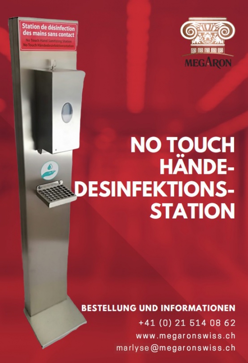 NO TOUCH HAND SANITIZING STATION