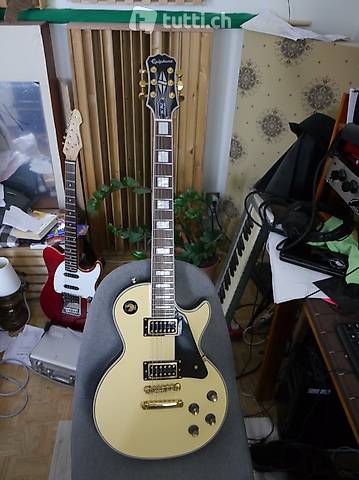 Les Paul - Epiphone - Custom Pro Ivory -  Selten