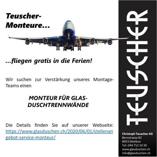 Monteur für Glas- und Duschtrennwände