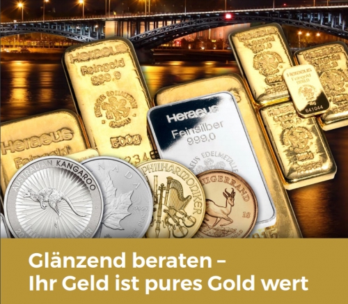 Tafelgeschäft anonym Gold, Silber, Platin, Diamanten kaufen