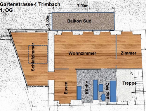 zu vermieten komplett renovierte 3.5-Zimmerwohnung an ruhiger Lag