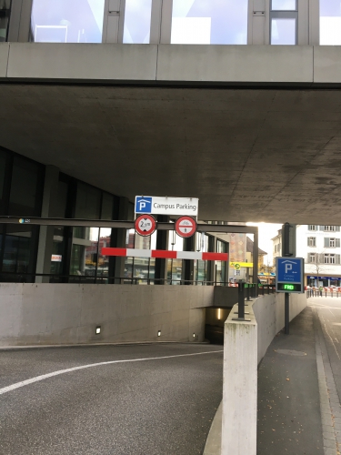 Fester Unterflurgaragenplatz beim Bahnhof Brugg