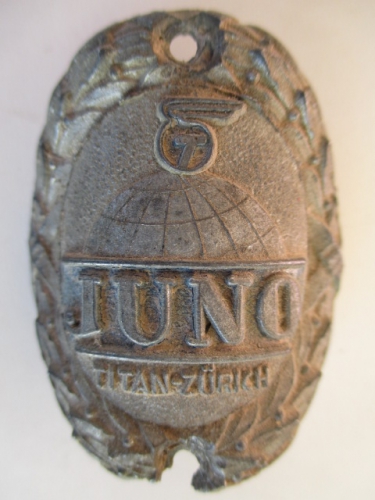 Juno Titan  Velo Steuerkopf  CH  Schild Emblem