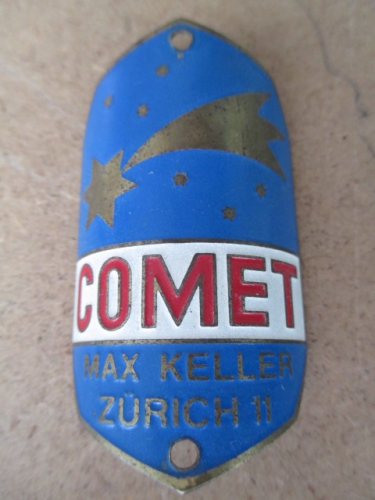 Comet Velo Steuerkopf  CH  Schild Emblem