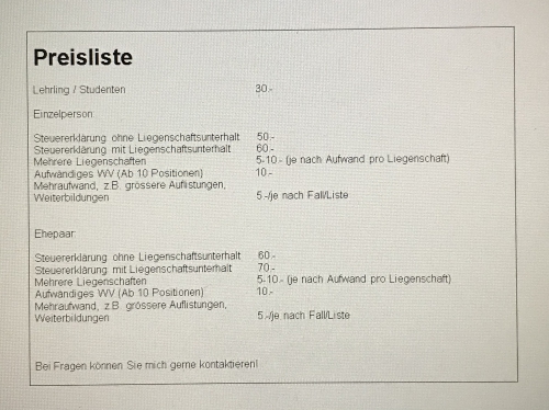 Ausfüllen der Steuererklärung, Kanton Aargau