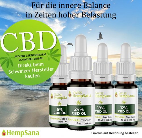 CBD Öl : Natürlich biologisch. Natürlich Hempsana