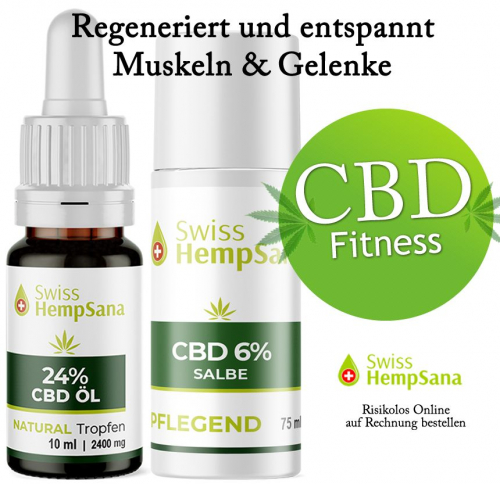 Hempsana Cannaroller, mit CBD Muskel Gel