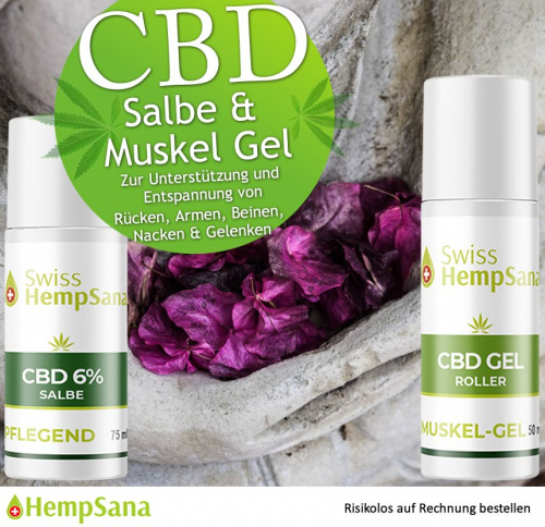 CBD Gel und Salbe - für Muskeln und Gelenke (extra hoher CBD Geha