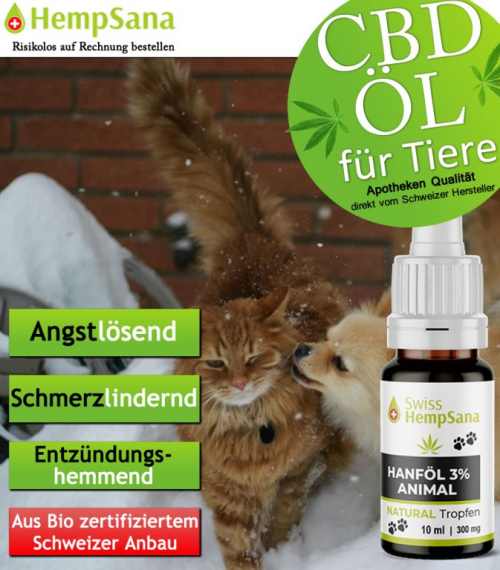 Anwendungsgebiet vom CBD Öl - Animal 3%