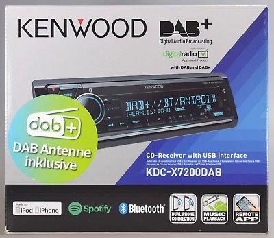 Kenwood Car Hifi DAB+ USB AUX Color Bluetooth Top Modell