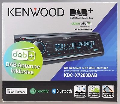 Kenwood Car Hifi DAB+ USB AUX Color Bluetooth  Top Modell