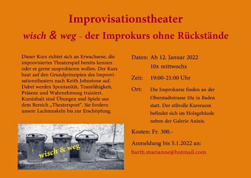 Theaterkurs Improvisationstheater in Baden