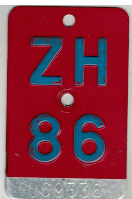 Velo Nr. ZH 1986