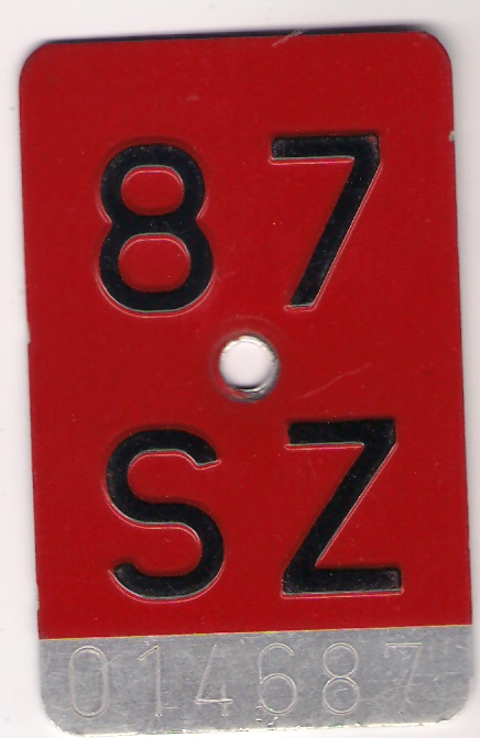 Velo Nr. SZ 1987