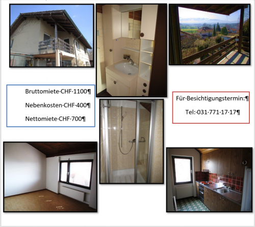 3 Zimmer Wohnung zu vermieten  ab 1.6.2021