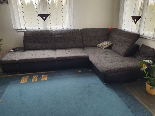 Eine grosse Eck Couch, Eck-Sofa, Eck Sofa, grand Canapé