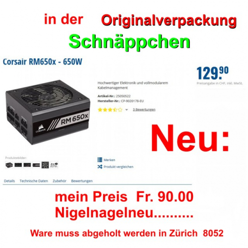 neuer Computer Netzteil