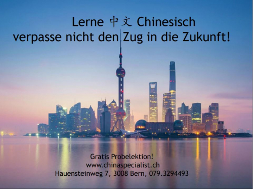 Chinesisch Unterricht (virtuelle Gratis Probelektion)