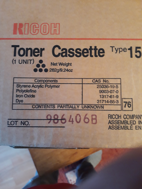 Ricoh Toner Cassette Typ 150