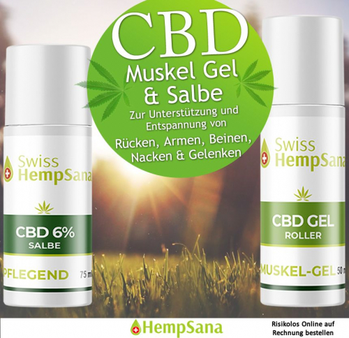 CBD Cannaroller - Beste Naturkosmetik, 100% Swiss Made.