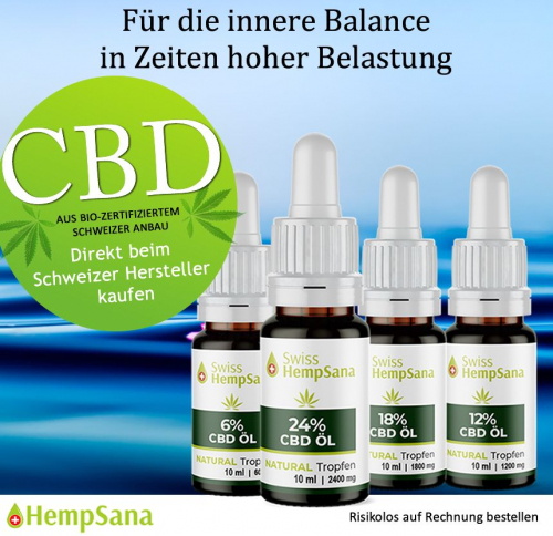 Hempsana CBD Öl - Spitzenqualität aus der Schweiz