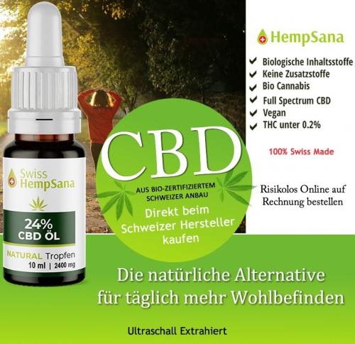 CBD Tropfen einfach bestellen -  Bio-Suisse zertifizierter Anbau.