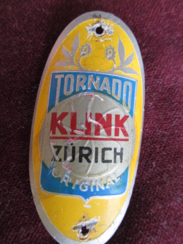 Tornado Original Velo Steuerkopf  CH  Schild Emblem