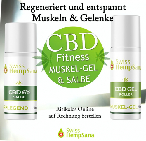 CBD Massage Salbe & Muskel Gel (extra hoher CBD Gehalt)