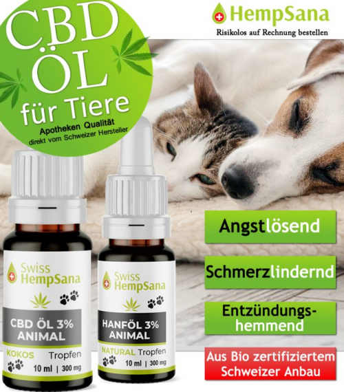 Anwendungsgebiet - Hempsana CBD Öl, Animal 3%