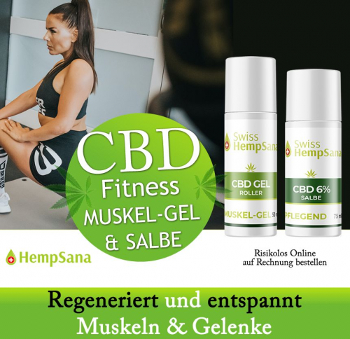 Hempsana CBD Produkte für Ihr Muskelwachstum.