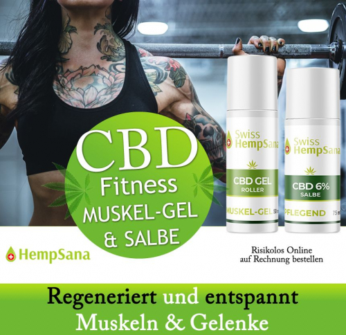 CBD Massage Salbe & Muskel Gel (extra hoher CBD Gehalt)