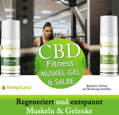 CBD Gel / CBD Salbe für Bodybuilding.