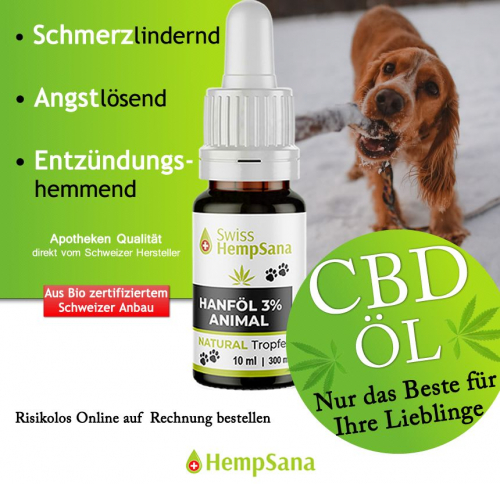 Hempsana - CBD Öl für Tiere (Bio-Suisse zertifizierter Anbau)