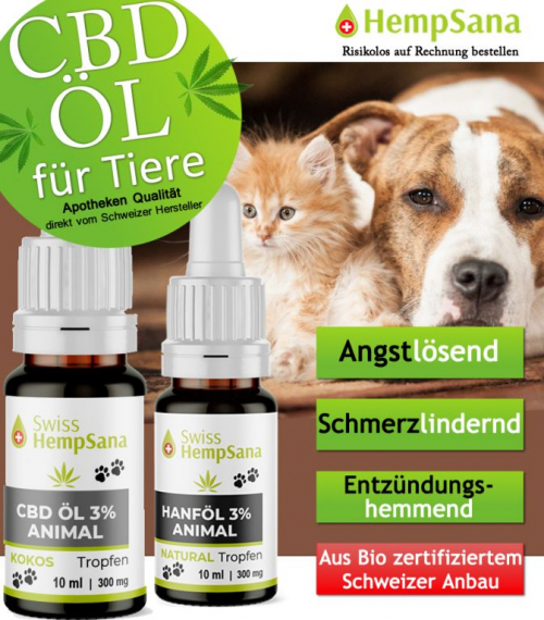 Hempsana - CBD Öl für Tiere (Animal 3%)