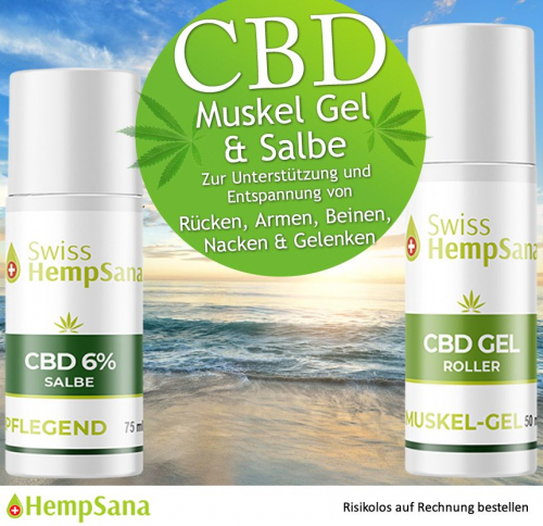 Naturkosmetik - CBD MUSKEL GEL & SALBECBD MUSKEL GEL & SALBE