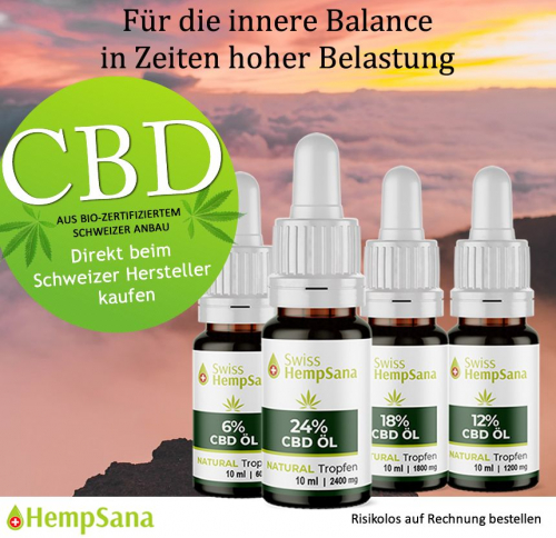 CBD aus biologischem Hanfanbau (Biobauernhof TG)