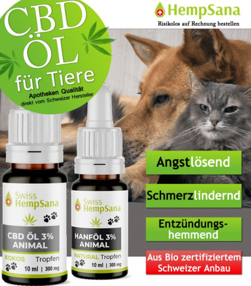 Hempsana - CBD Öl Animal, hochwertige CBD Produkte (Apotheken Qua