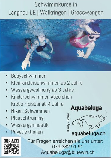 Schwimmkurse für Kinder und Erwachsene in Grosswangen Luzern
