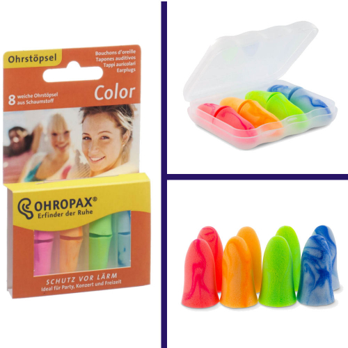 Ohropax Color Ohrstöpsel aus Schaumstoff 8 Stück