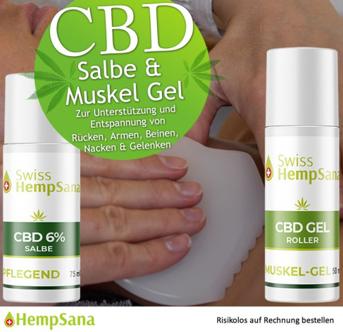 Hempsana CBD Salbe oder CBD Muskel Gel