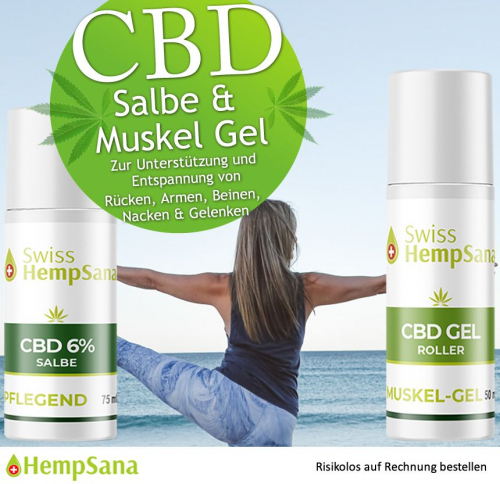 CBD Salber & CBD Muskel Gel für Fitness & Muskelaufbau