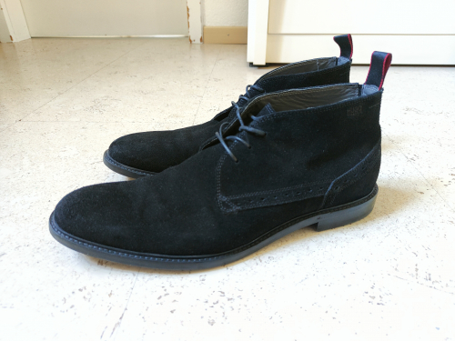 Hugo Boss Herren Stiefeletten (Leder, schwarz, Gr. 42)