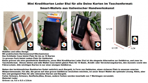 Kreditkartenhalter ein koffer RFID Portmonee OVP