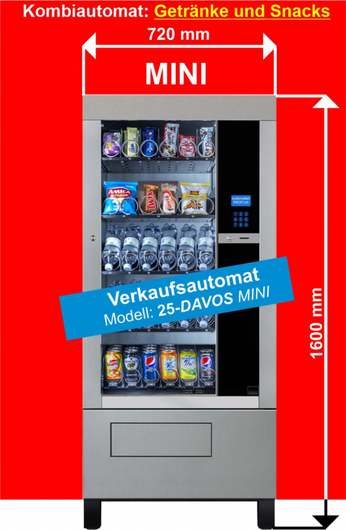 Getränkeautomat, Snackautomat MINI – GEKÜHLT