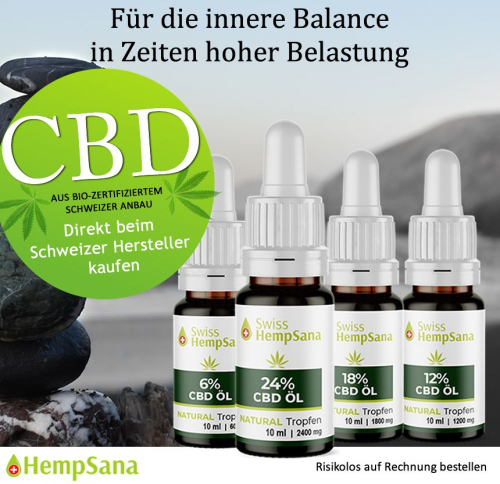 CBD Öl direkt vom Schweizer Qualitätsführer.