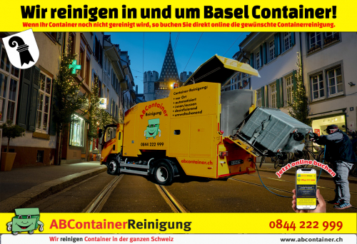 ContainerReinigung Basel wir reinigen sämtliche Container in Base