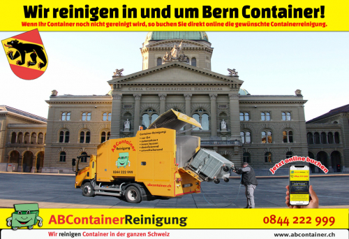 ContainerReinigung Bern wir reinigen sämtliche Container in Bern