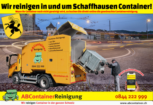ContainerReinigung Schaffhausen reinigt sämtlichte Container