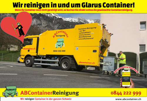 ContainerReinigung Glarus wir reinige sämtliche Container